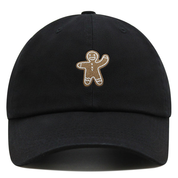 Gingerbread Man Premium Dad Hat Embroidered Baseball Cap Holiday Cookie