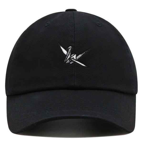 Origami Crane Premium Dad Hat Embroidered Baseball Cap Paper Swan