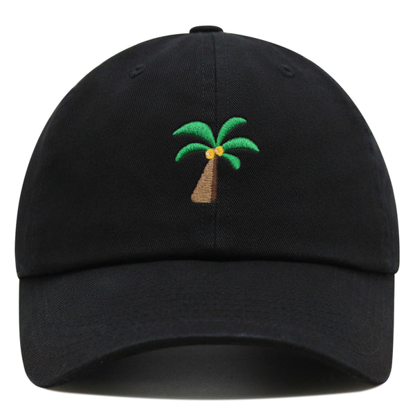 Palm Tree Premium Dad Hat Embroidered Baseball Cap Coconut