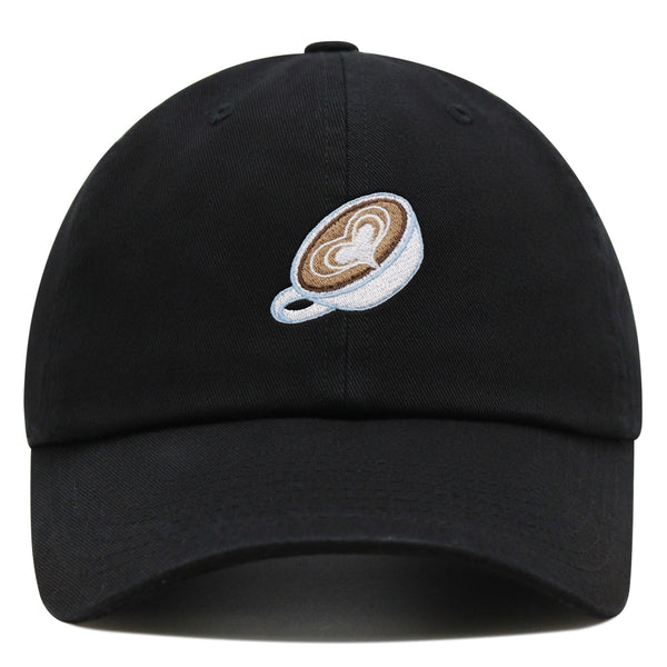 Latte Premium Dad Hat Embroidered Baseball Cap Coffee Cafe