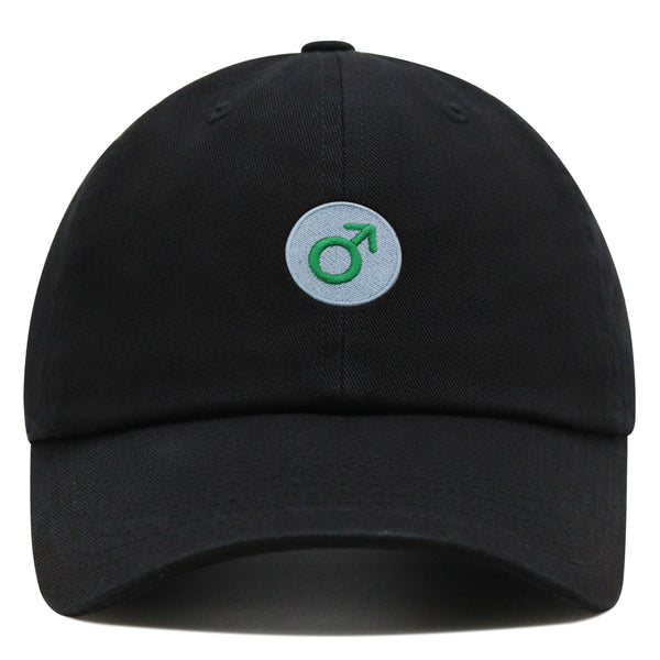 Male Gender Sign Premium Dad Hat Embroidered Baseball Cap Symbol