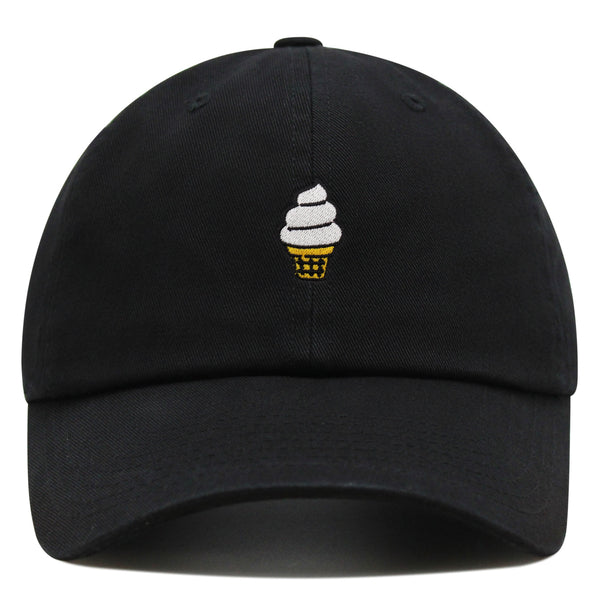 Ice cream Cone Premium Dad Hat Embroidered Baseball Cap Cute