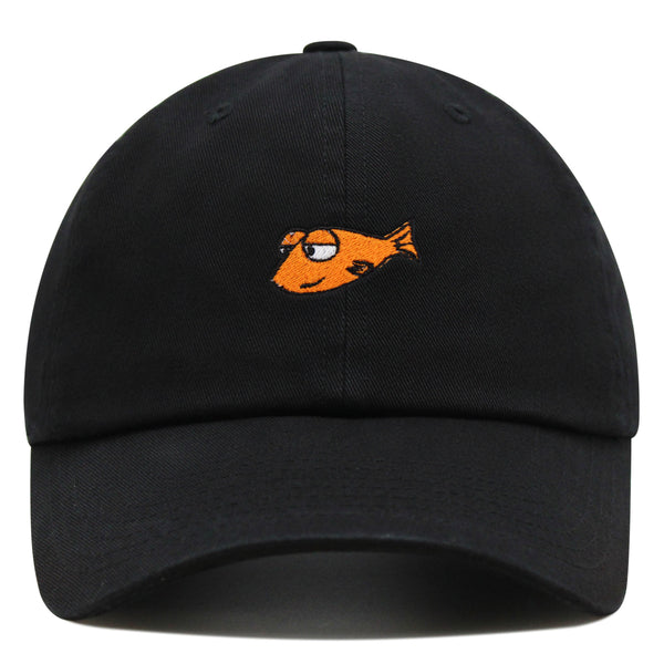 Funny Fish Premium Dad Hat Embroidered Baseball Cap Jokes Memes