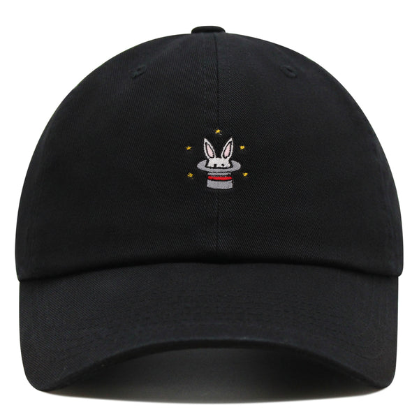 Magic Bunny in Hat Premium Dad Hat Embroidered Baseball Cap Magician