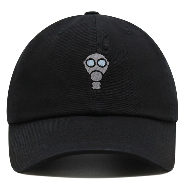 Gas Mask Premium Dad Hat Embroidered Baseball Cap Military