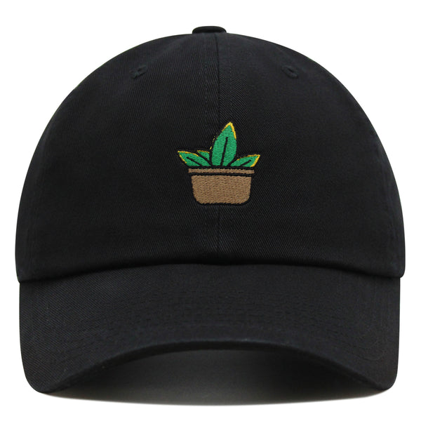 Aloe Plant Premium Dad Hat Embroidered Baseball Cap Pot