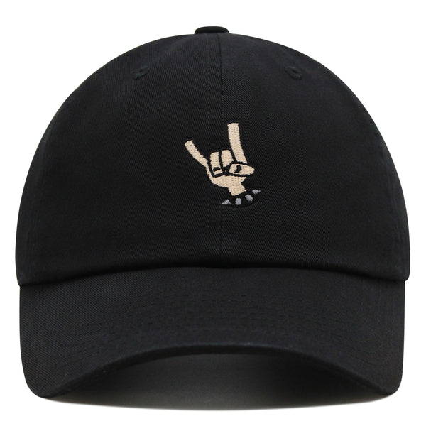 Heavy Metal Hand Premium Dad Hat Embroidered Baseball Cap Rocker