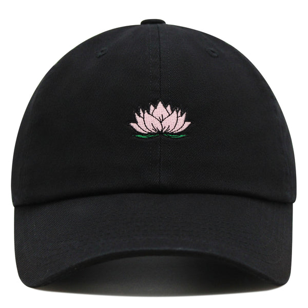 Lotus Flower Premium Dad Hat Embroidered Baseball Cap Pond