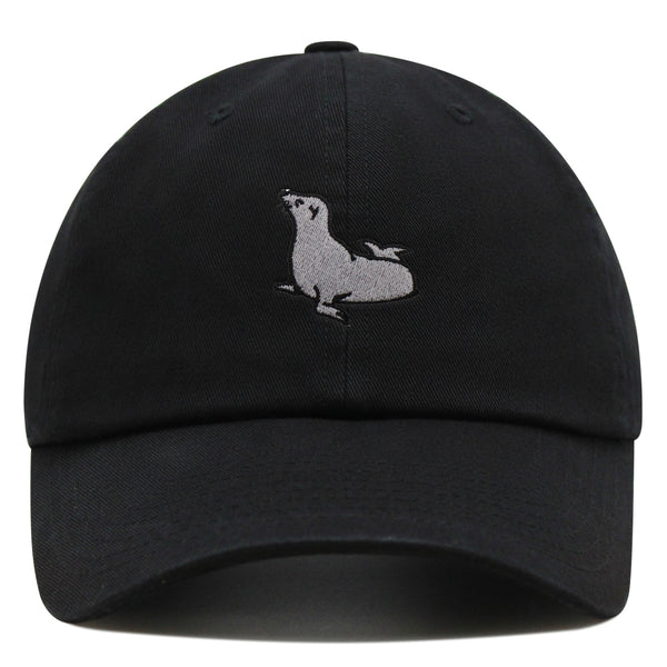 Seal Premium Dad Hat Embroidered Baseball Cap Fishing Pier