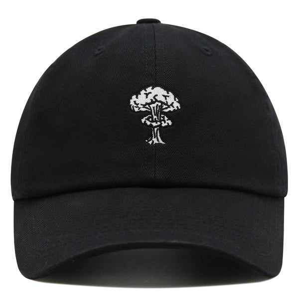 Mushroom Cloud  Explosion Premium Dad Hat Embroidered Baseball Cap Nuclear