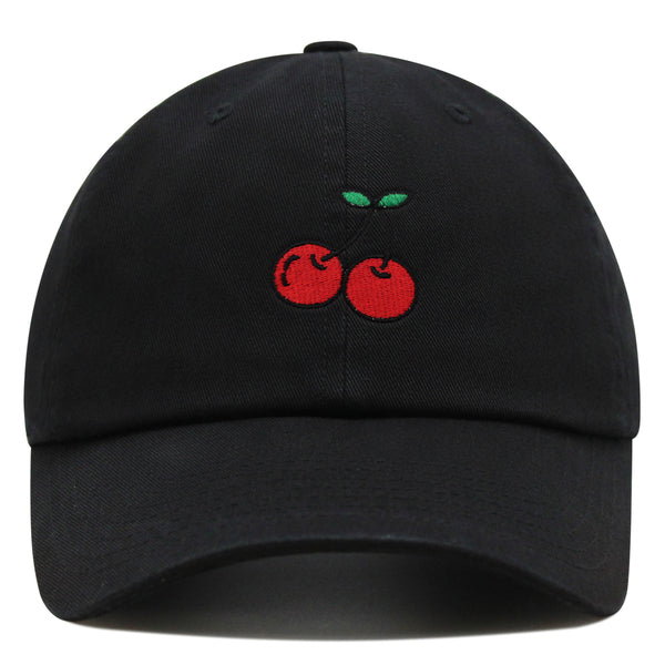 Cherries Premium Dad Hat Embroidered Baseball Cap Fruit