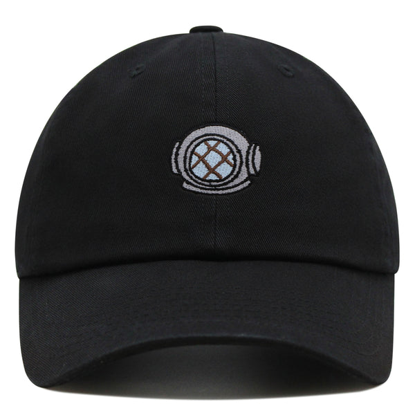 Diving Helmet Premium Dad Hat Embroidered Baseball Cap Diver