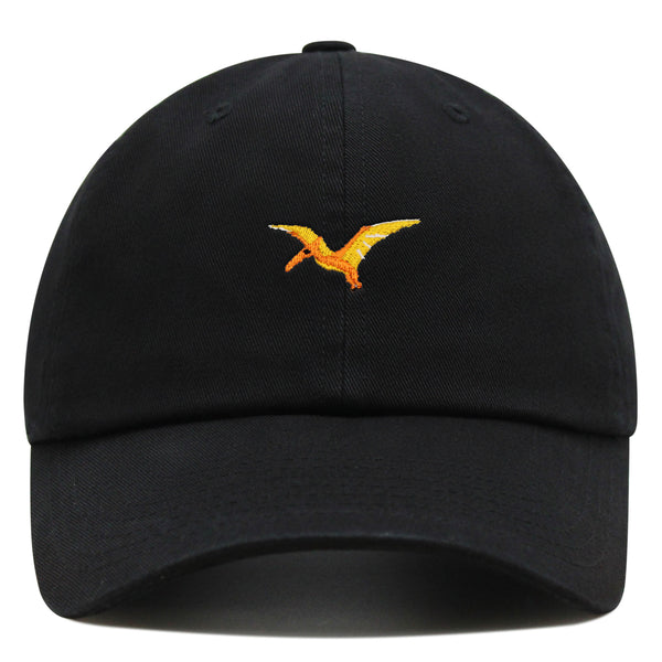 Pterodactyl Premium Dad Hat Embroidered Baseball Cap Dinosaur