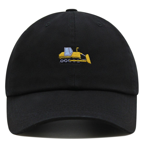 Bulldozer Premium Dad Hat Embroidered Baseball Cap Construction