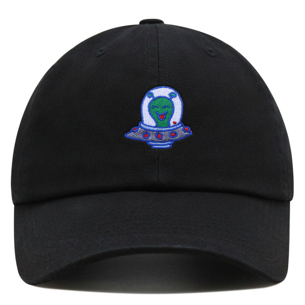 Flying Saucer Premium Dad Hat Embroidered Baseball Cap UFO