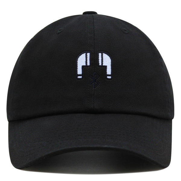 Ear Bud Premium Dad Hat Embroidered Baseball Cap Headset