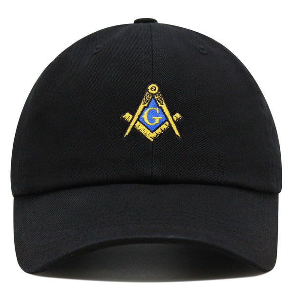 Masonic Symbol Premium Dad Hat Embroidered Cotton Baseball Cap Freemason