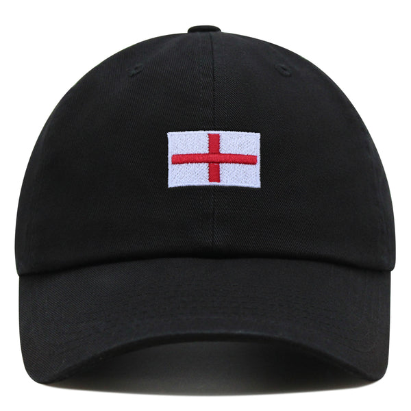 England Flag Premium Dad Hat Embroidered Cotton Baseball Cap Soccer