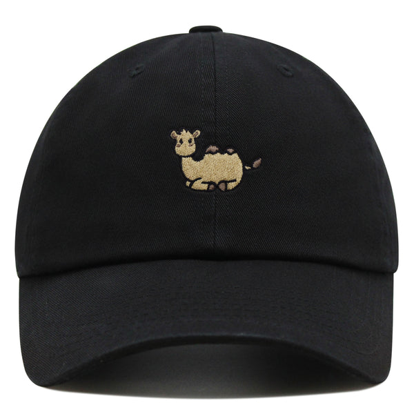 Camel Sitting Premium Dad Hat Embroidered Cotton Baseball Cap Cute Desert