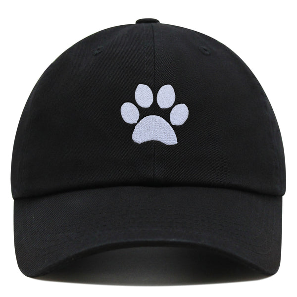 Dog Paw Premium Dad Hat Embroidered Cotton Baseball Cap Cute Puppy