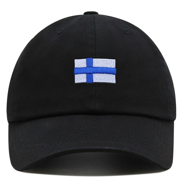 Finland Flag Premium Dad Hat Embroidered Cotton Baseball Cap Country Flag Series