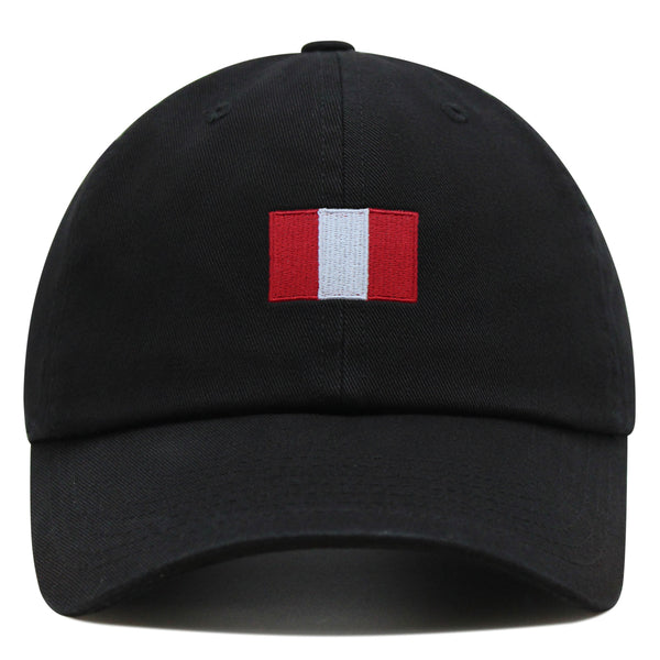 Peru Flag Premium Dad Hat Embroidered Cotton Baseball Cap Country Flag Series