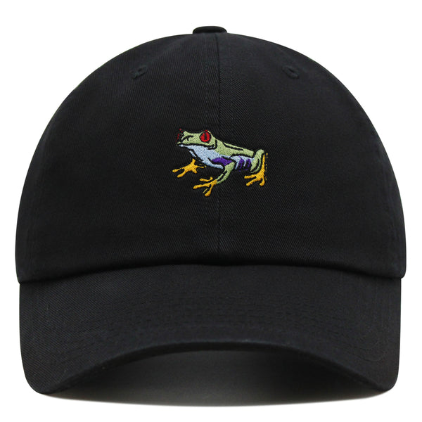 Frog Premium Dad Hat Embroidered Cotton Baseball Cap Funny Green