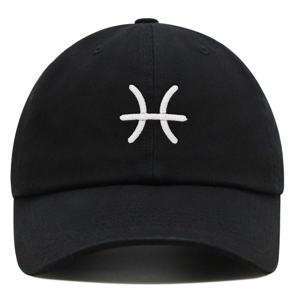 Pisces Premium Dad Hat Embroidered Cotton Baseball Cap Zodiac Symbol