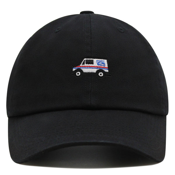 Mail Truck Premium Dad Hat Embroidered Cotton Baseball Cap Delivery