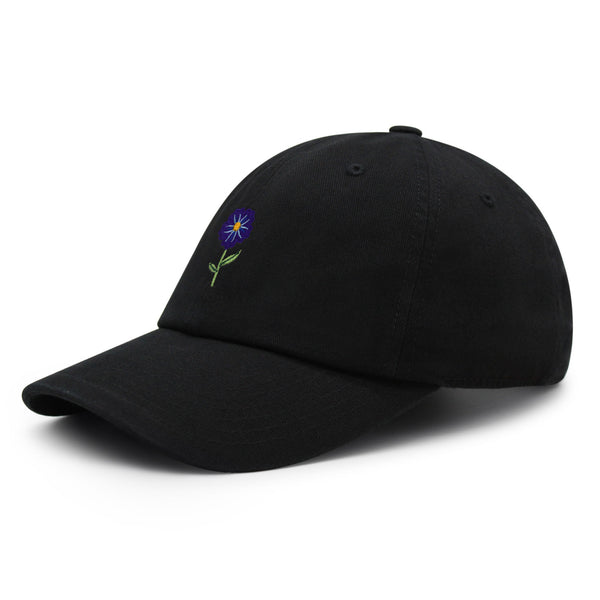 Flower Premium Dad Hat Embroidered Baseball Cap Floral Purple