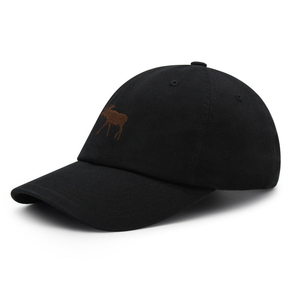 Moose Premium Dad Hat Embroidered Baseball Cap Elk Hunting