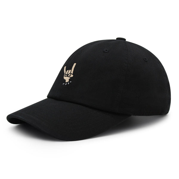 Heavy Metal Hand Premium Dad Hat Embroidered Baseball Cap Rocker