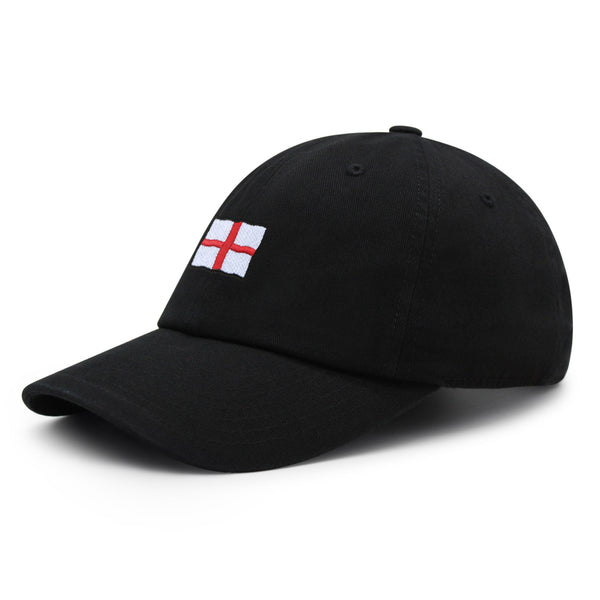 England Flag Premium Dad Hat Embroidered Baseball Cap Fluttering