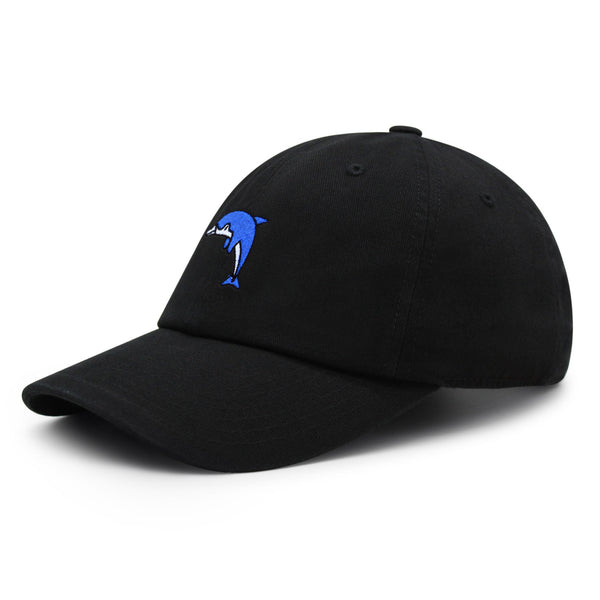 Blue Dolphin Premium Dad Hat Embroidered Cotton Baseball Cap Aquarium Florida