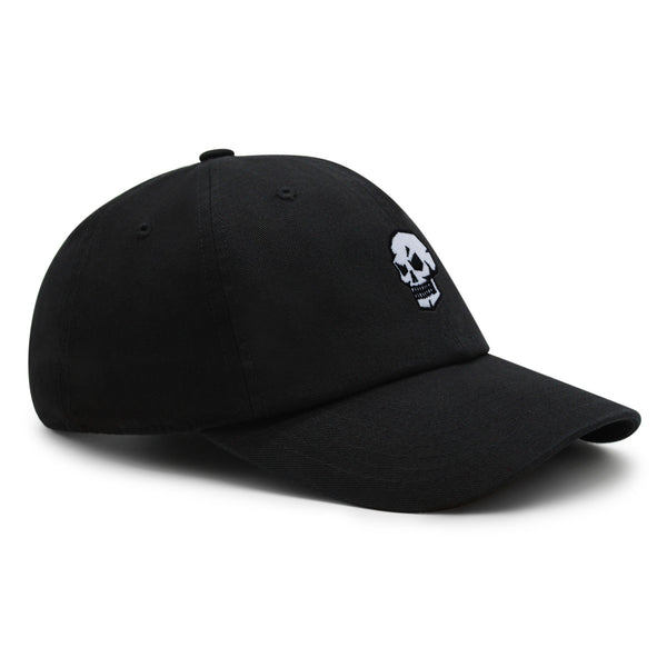 Skull Side View Premium Dad Hat Embroidered Baseball Cap Grunge