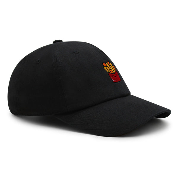 Smiling French Fries Premium Dad Hat Embroidered Baseball Cap Chips Fast Food