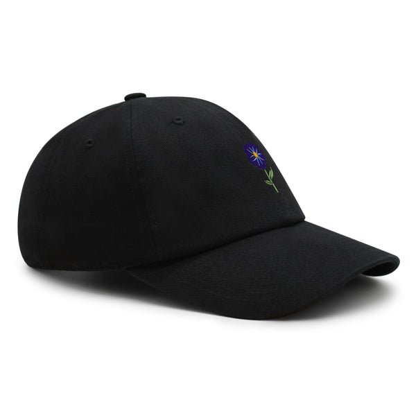 Flower Premium Dad Hat Embroidered Baseball Cap Floral Purple