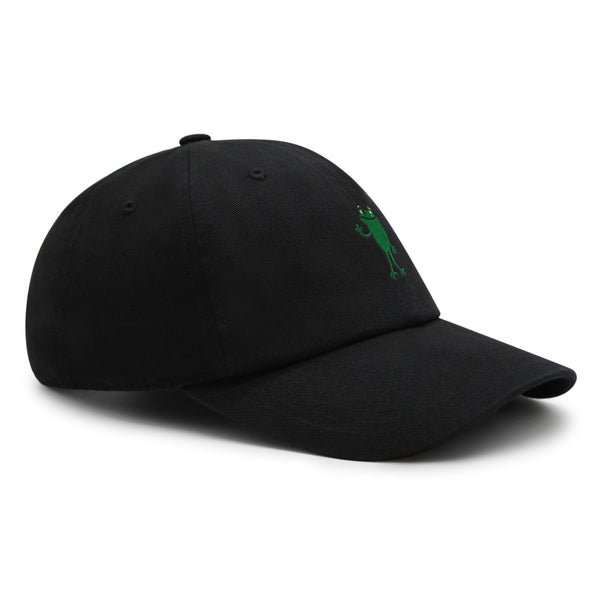 Frog Hi! Premium Dad Hat Embroidered Baseball Cap Cute