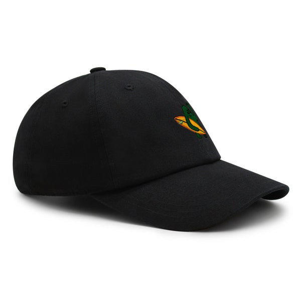 Hola Premium Dad Hat Embroidered Baseball Cap Surfing Green