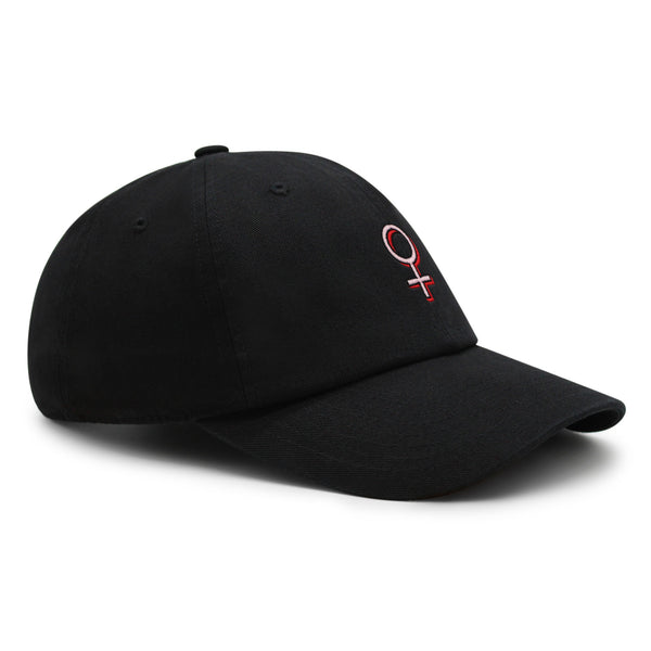 Female Gender Symbol Premium Dad Hat Embroidered Baseball Cap Tattoo