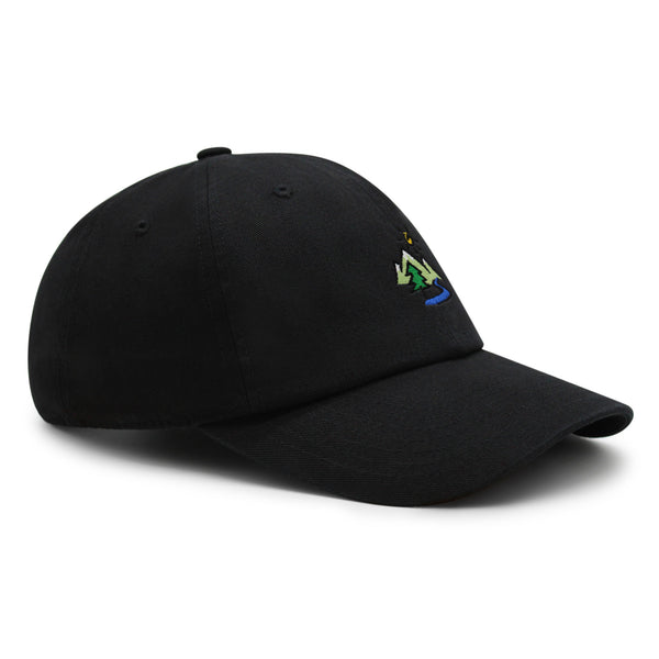 Mountain Premium Dad Hat Embroidered Baseball Cap Image