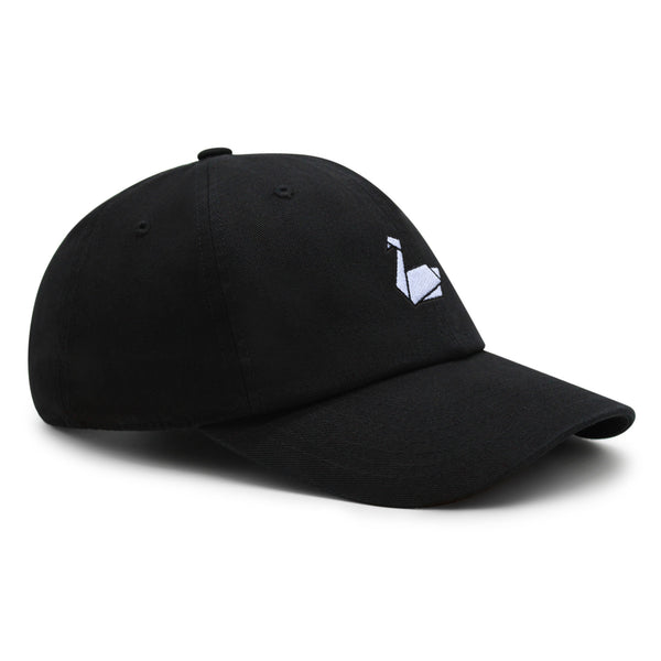 Paper Swan Premium Dad Hat Embroidered Baseball Cap Origami