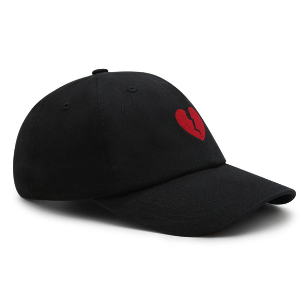 Broken Heart Premium Dad Hat Embroidered Cotton Baseball Cap Symbol Logo