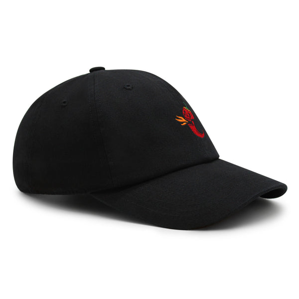 Jalapeno Skull Premium Dad Hat Embroidered Cotton Baseball Cap Spicy Pepper