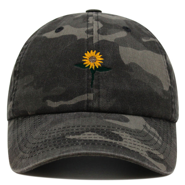 Sun Flower Premium Dad Hat Embroidered Baseball Cap Floral