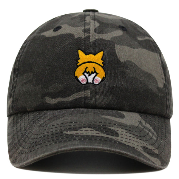 Corgi Butt Premium Dad Hat Embroidered Baseball Cap Welsh Corgi