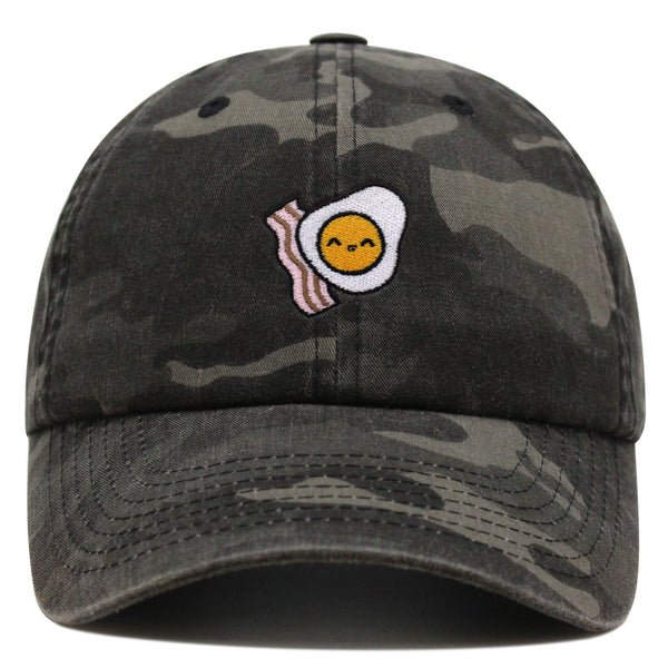 Egg and Bacon Premium Dad Hat Embroidered Baseball Cap Breakfast