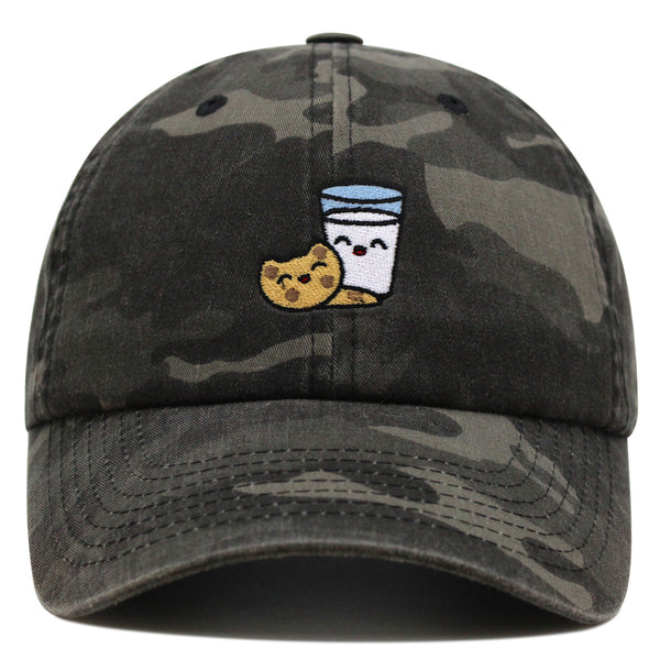 Milk and Cookie Premium Dad Hat Embroidered Baseball Cap Snack