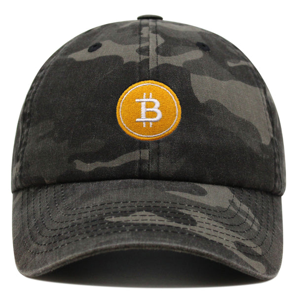 Bitcoin Premium Dad Hat Embroidered Baseball Cap Cryptocurrency Investing