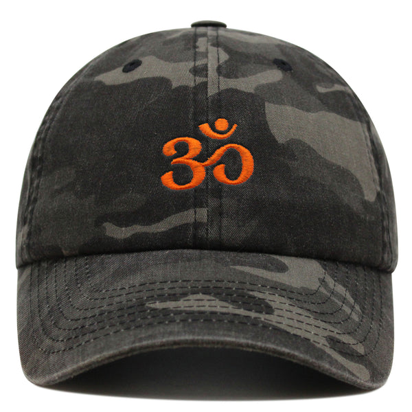 Om Symbol Premium Dad Hat Embroidered Baseball Cap Indian Buddah